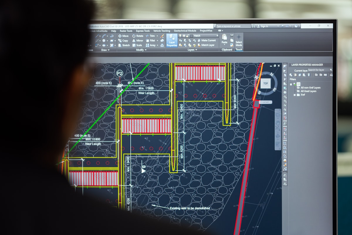 Engineer building a system model in CAD/MBSE software